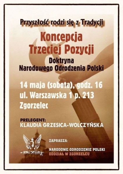 Prelekcja pt. „Koncepcja Trzeciej Pozycji. Doktryna NOP”