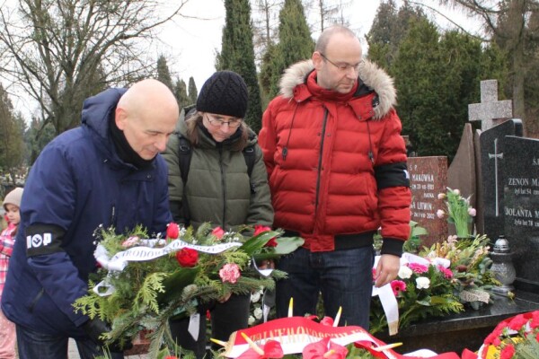 Delegacja NOP na pogrzebie Przemysława Górnego