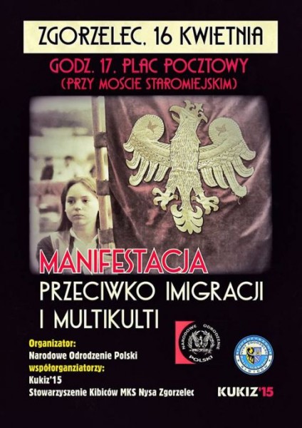 Manifestacja przeciwko imigracji i multikulti