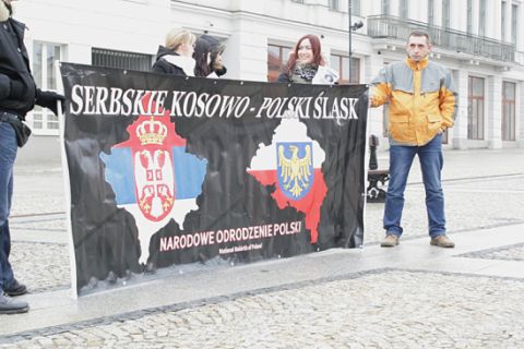 Pikieta poparcia dla serbskiego Kosowa