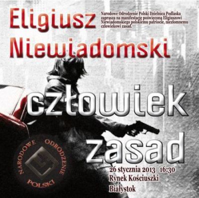 Manifestacja „Eligiusz Niewiadomski – człowiek zasad”