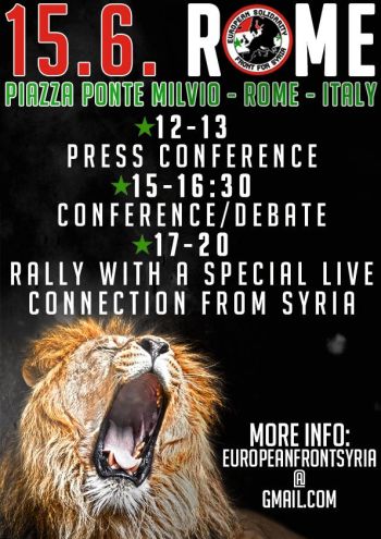 NOP popiera ogólnoeuropejską manifestację solidarności z Syrią w Rzymie