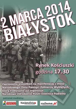 Białystok: III Marsz Pamięci Żołnierzy Wyklętych