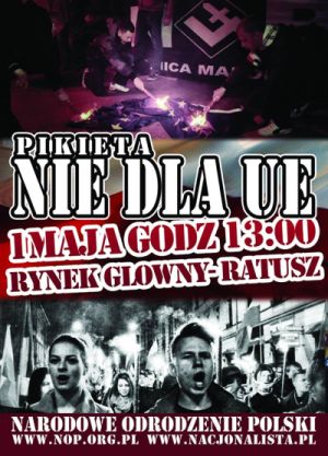 Kraków: Pikieta „NIE dla UE”