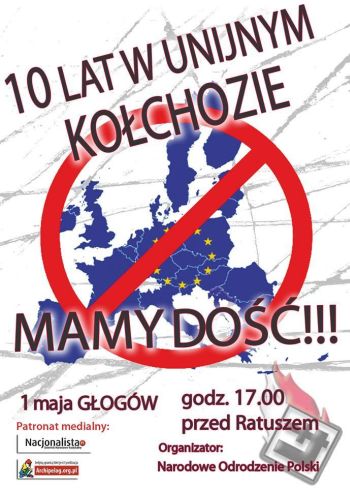Głogów: Pikieta „10 lat w unijnym kołchozie – mamy dość!”