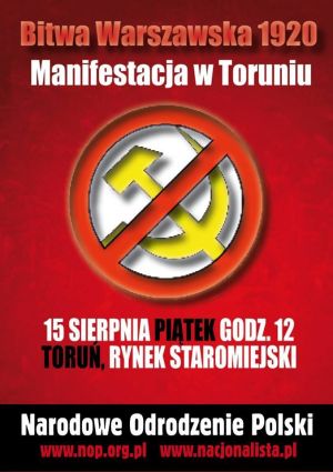 Toruń: Manifestacja w rocznicę zwycięstwa nad bolszewizmem