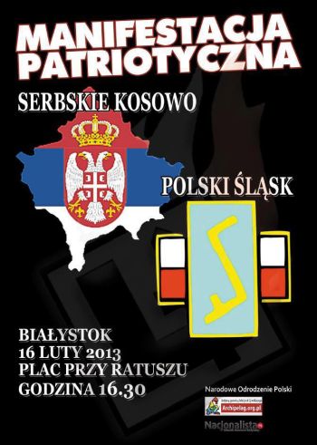 Manifestacja „Serbskie Kosowo – polski Śląsk”