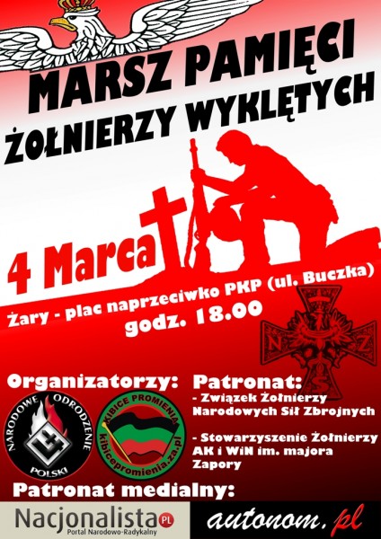 Zapraszamy do Żar na Marsz Pamięci Żołnierzy Wyklętych