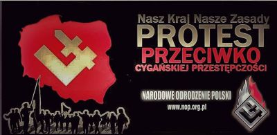Manifestacja „NIE dla cygańskiej przestępczości!”