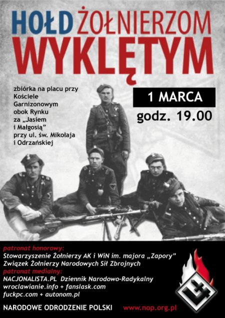 Hołd dla Żołnierzy Wyklętych we Wrocławiu + inne miasta